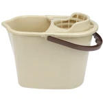 Wiadro z wyciskaczem QUICK 10L - beżowe