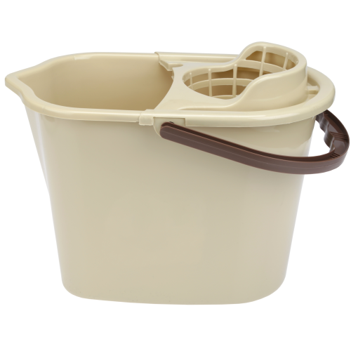 Wiadro beżowe 10l z wyciskaczem QUICK