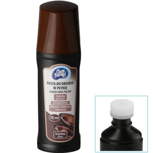 Pasta do butów w płynie 70ml - BRĄZOWA