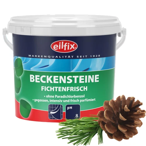 Eilfix BIO BECKENSTEINE kostki do pisuarów o zapachu sosnowym 1kg
