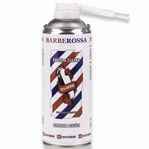 BARBEROSSA COOLS & CLEANS 400ml – Spray do czyszczenia i chłodzenia maszynek