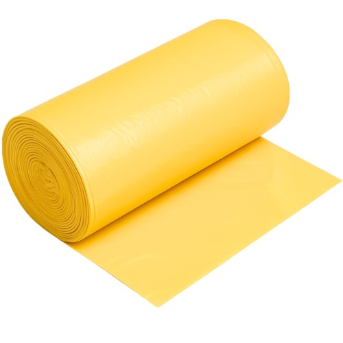 Worki na śmieci LDPE 35l żółte - 50 szt. | 20μm |