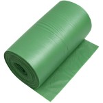Worki na śmieci LDPE 60l zielone - 50 szt. | 20μm |