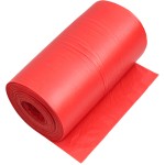 Worki na śmieci LDPE 60l czerwone - 50 szt. | 20μm |
