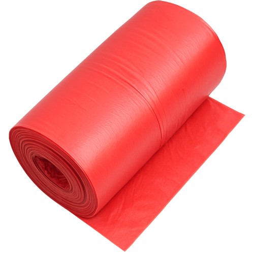 Worki na śmieci LDPE 60l czerwone - 50 szt. | 20μm |