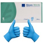 Abena Rękawiczki nitrylowe niebieskie 100 szt. - r. S