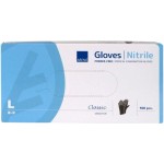 Abena Rękawiczki nitrylowe czarne 100 szt. - r. L