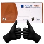 Abena Rękawiczki nitrylowe czarne 100 szt. - r. XL