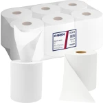 Ręcznik w roli Karen | 6x150m | Biel 100% | 2-warstwy | 62995
