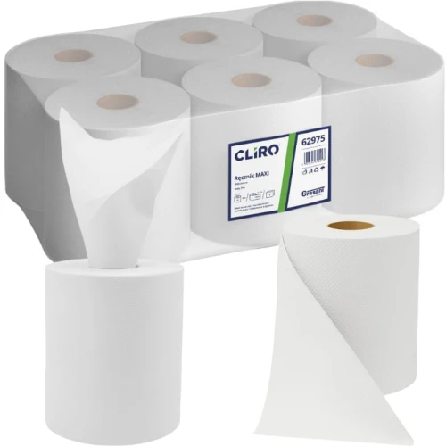 Ręcznik w roli Cliro | 6x138m | Biel 75% | 2-warstwy | 62975