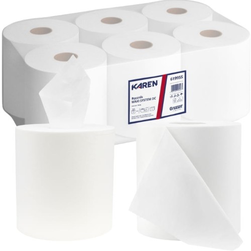 Ręcznik w roli Karen | 6x300m | Biel 100% | 1-warstwa | 61995S
