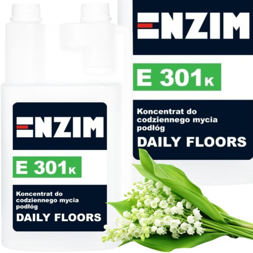 Enzim E 301k 1L - Koncentrat o zapachu konwalii do codziennego mycia podłóg