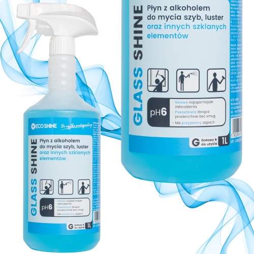 Eco Shine GLASS SHINE 1l Płyn do mycia szyb i luster z alkoholem