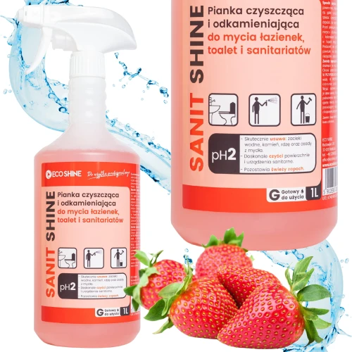 Eco Shine SANIT SHINE Pianka do mycia i odkamieniania łazienek i toalet 1l