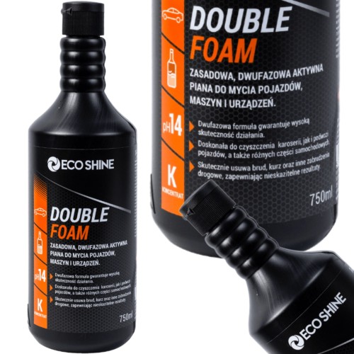 Eco Shine DOUBLE FOAM 750 ml – zasadowa, dwufazowa piana do mycia samochodów