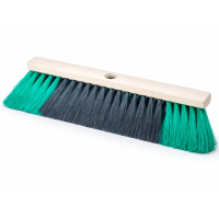 Miotła drewniana włosie czarno-zielone 30cm 