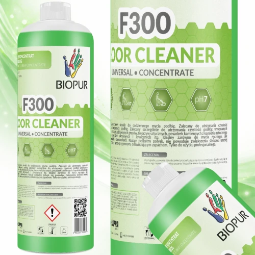 Biopur F300 1L – Profesjonalny koncentrat do mycia podłóg bez smug