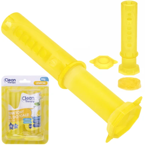 Punktowy żel do WC Lemon 42 ml – krążki żelowe, kleksy do toalety z aplikatorem