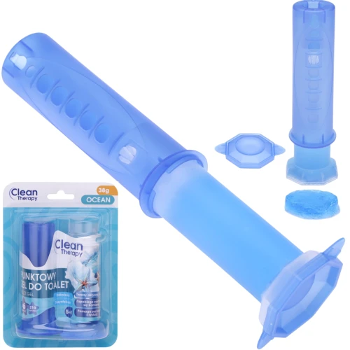 Punktowy żel do WC Ocean 42 ml – krążki żelowe, kleksy do toalety z aplikatorem