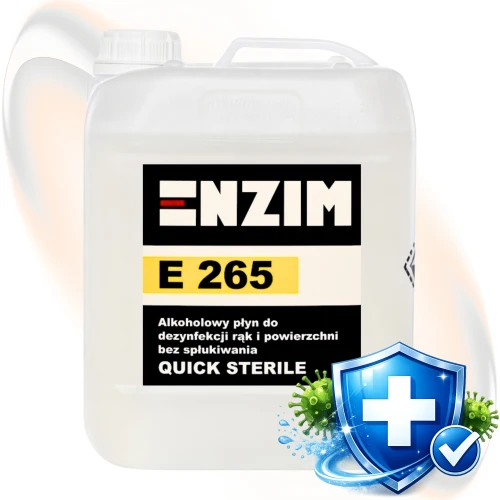 Enzim E 265 5L Alkoholowy płyn do dezynfekcji rąk i powierzchni
