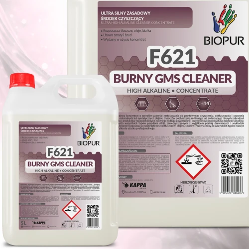 Biopur F621 5L Burny GMS CLEANER - Silny odtłuszczacz przemysłowy do posadzek
