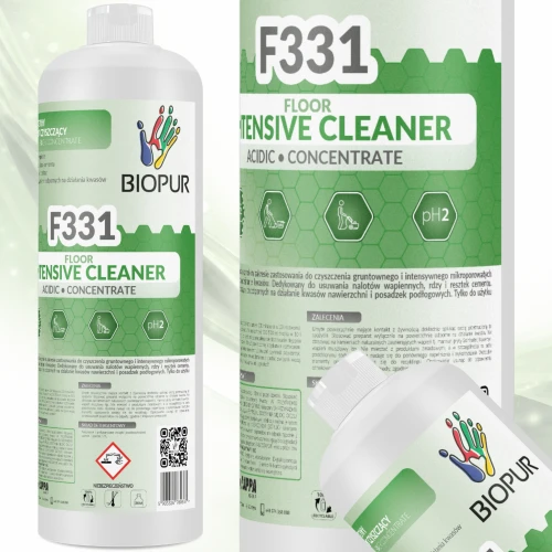 Biopur F331 1L – Kwasowy koncentrat do czyszczenia gresu i usuwania kamienia