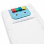 Mop płaski z mikrofibry CleanPRO DUO 40 cm 399547 – profesjonalny wkład mopujący