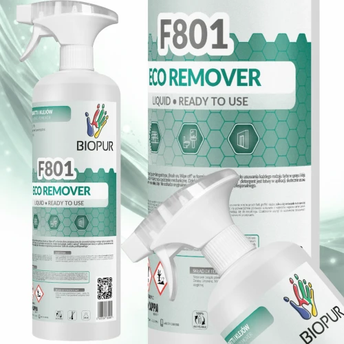 Biopur F801 ECO REMOVER 1L – zmywacz graffiti, farb spray i kleju