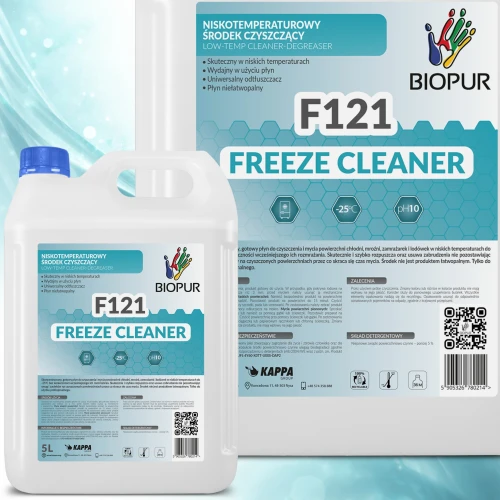 Biopur F121 FREEZE CLEANER 5L – profesjonalny środek do mycia chłodni i mroźni do -25°C