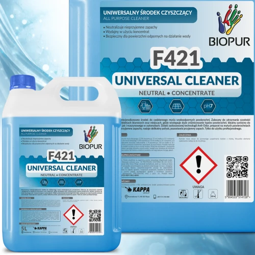 Biopur F421 5L Universal Cleaner - Premium koncentrat z neutralizacją zapachów