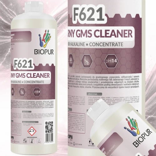 Biopur F621 1L Burny GMS CLEANER - Silny odtłuszczacz przemysłowy do posadzek