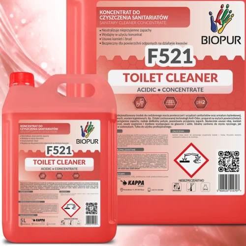 Biopur F521 5L - Koncentrat odkamieniający premium z blokerem zapachów