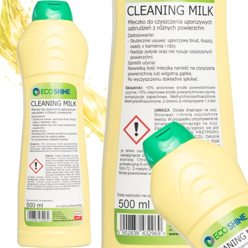 Eco Shine CLEANING MILK 500 ml – profesjonalne mleczko do czyszczenia kuchni i łazienki