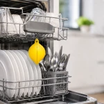 Odświeżacz do Zmywarki Lemon – Zawieszka Neutralizująca Zapachy na 45 Myć