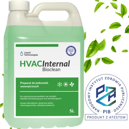HVAC Internal Bioclean 5L – Preparat do Dezynfekcji Klimatyzacji i Odgrzybiania Parowników