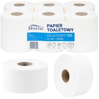 Papier toaletowy Mistral | 12x100m | Biel 100% | 2-warstwy | JC100