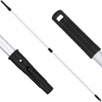 Kij teleskopowy 130–240 cm HMM Professional Click & Lock i gwint uniwersalny