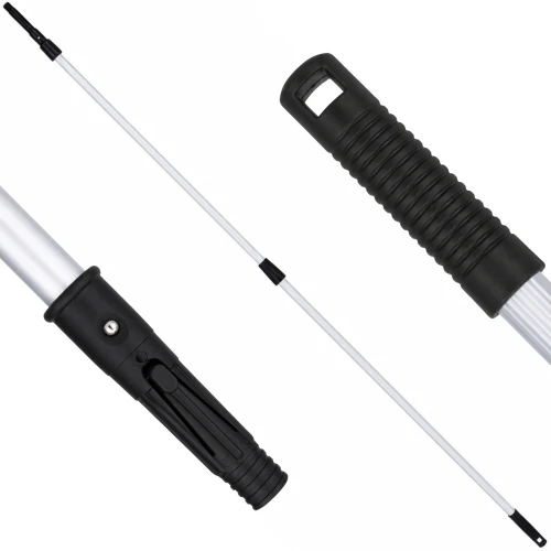 Kij teleskopowy 130–240 cm HMM Professional Click & Lock i gwint uniwersalny