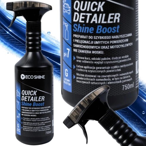 Eco Shine QUICK DETAILER SHINE BOOST 750 ml – Quick Detailer do Lakieru, Plastiku i Winylu