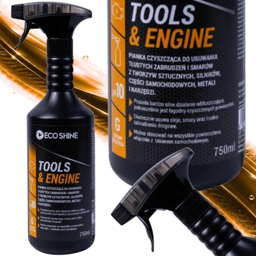Eco Shine TOOLS & ENGINE 750 ml – Środek do Mycia Silnika, Narzędzi i Części Samochodowych