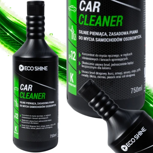 Eco Shine CAR CLEANER 750 ml – aktywna piana zasadowa do mycia samochodu