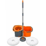 Mop obrotowy dwukomorowy DUO okrągły z mikrofibry SIMPLE CLEAN
