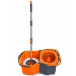 Mop obrotowy dwukomorowy DUO okrągły z mikrofibry SIMPLE CLEAN
