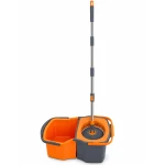 Mop obrotowy dwukomorowy DUO okrągły z mikrofibry SIMPLE CLEAN