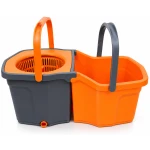 Mop obrotowy dwukomorowy DUO okrągły z mikrofibry SIMPLE CLEAN