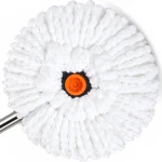Mop obrotowy dwukomorowy DUO okrągły z mikrofibry SIMPLE CLEAN