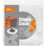 Wkład myjący mopa obrotowego DUO okrągły z mikrofibry SIMPLE CLEAN