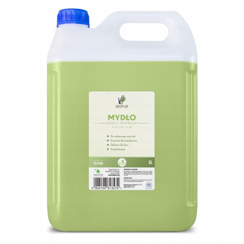 Mydło w płynie Bezzapachowe 5l