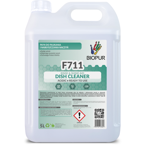 F711 Płyn do zmywarki 2w1 do płukania i nabłyszczania naczyń 5l