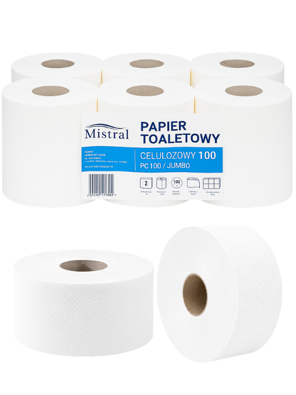 Papier toaletowy Mistral JC100 Jumbo 12x100 m